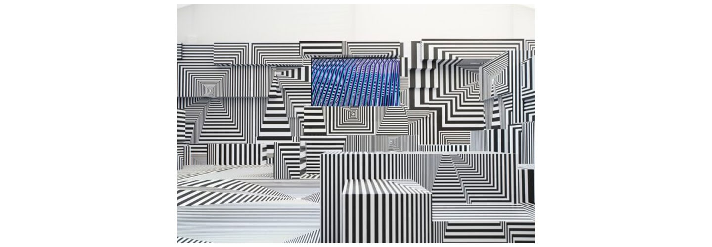 LG OLED-powered “Into the Maze” installation by the German artist, Tobias Rehberger, at Frieze London 2022