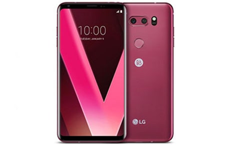 New Raspberry Rose LG V30 Introduced at CES 2018