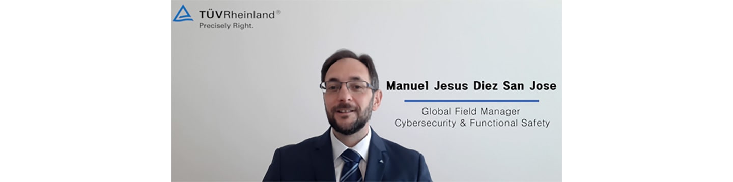 Manual Diez, global field manager of cybersecurity and functional safety at TÜV Rheinland