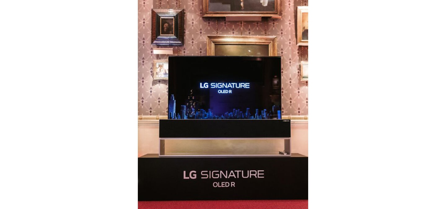 LG SIGNATURE OLED R showcased in the Royal Albert Hall