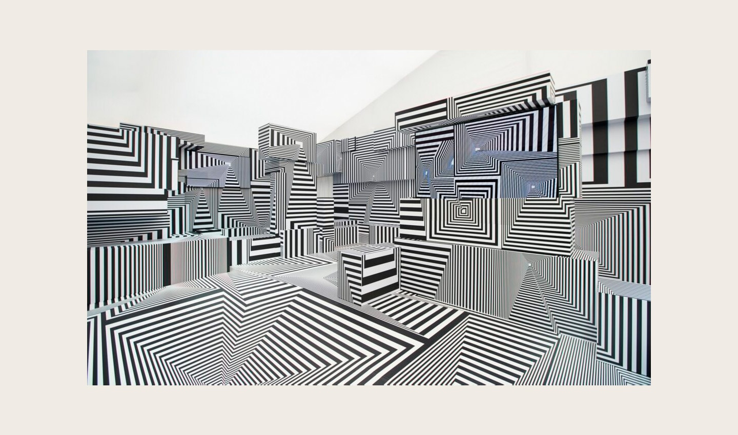 LG OLED-powered “Into the Maze” installation by the German artist, Tobias Rehberger, at Frieze London 2022