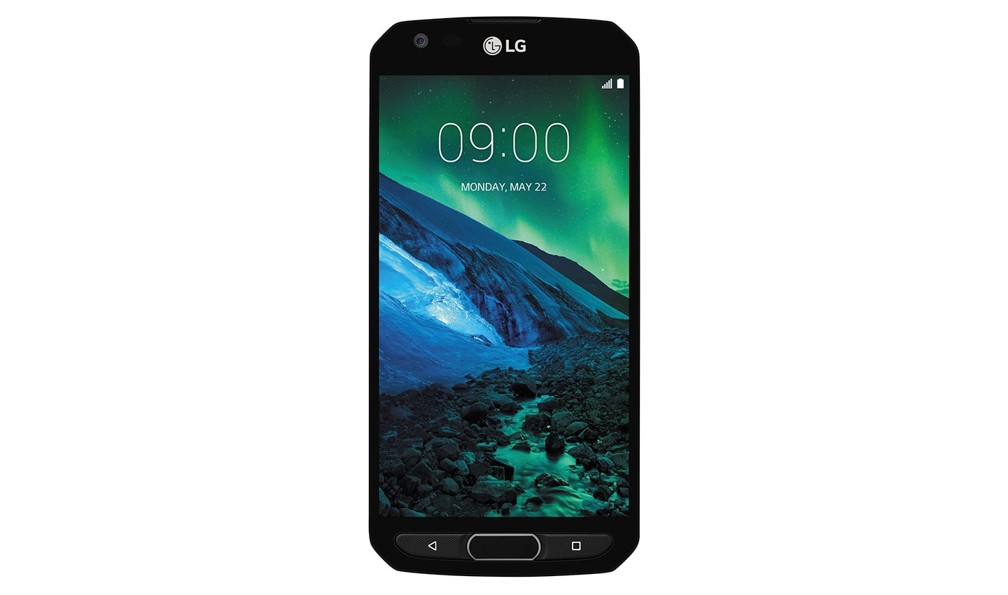 Close-up front view of the LG X Venture smartphone