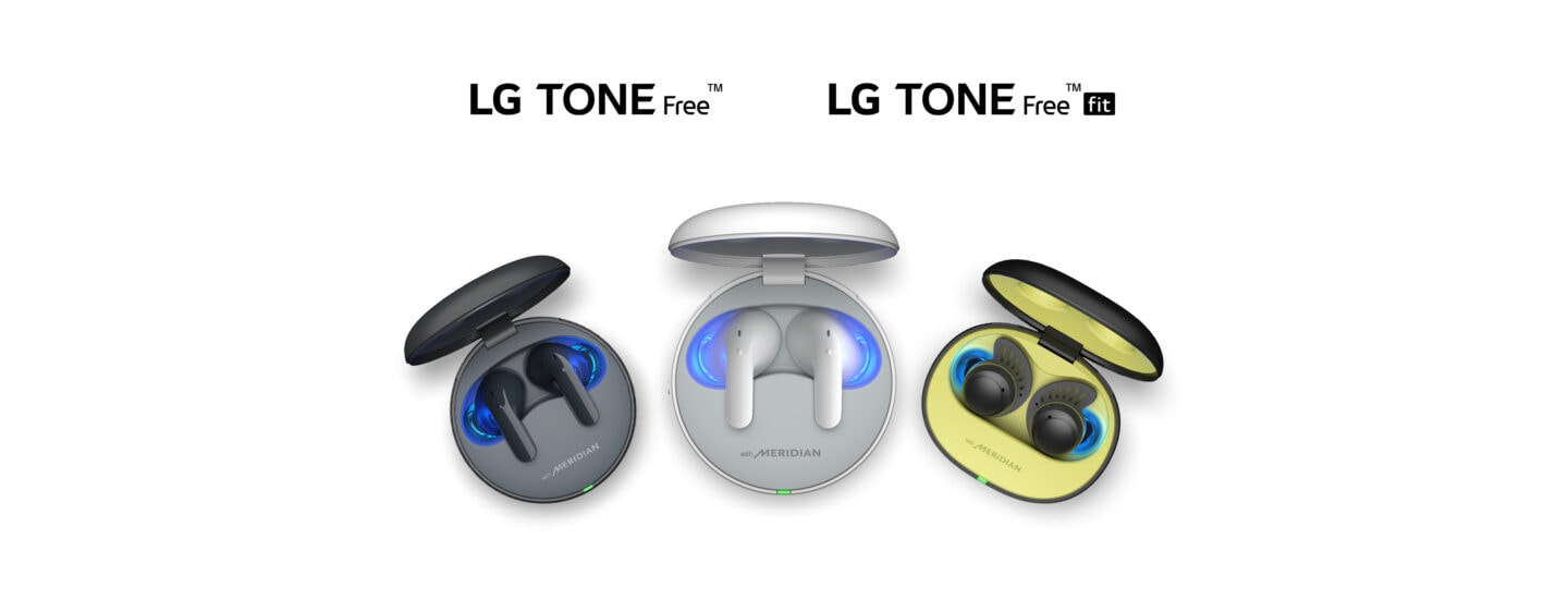 An image of the new LG TONE Free and TONE Free fit lineup 