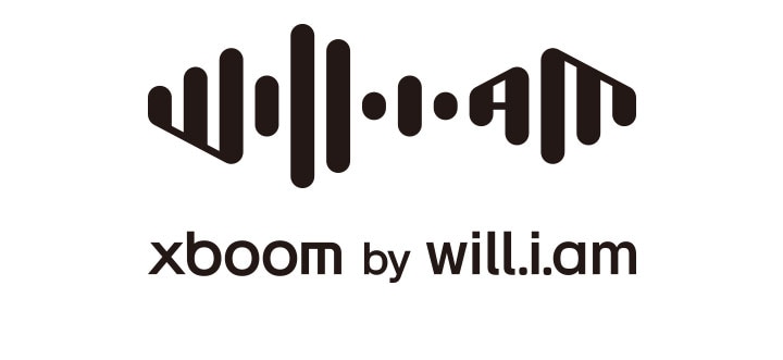 will.i.am's logo is placed above the xboom by will.i.am logo.