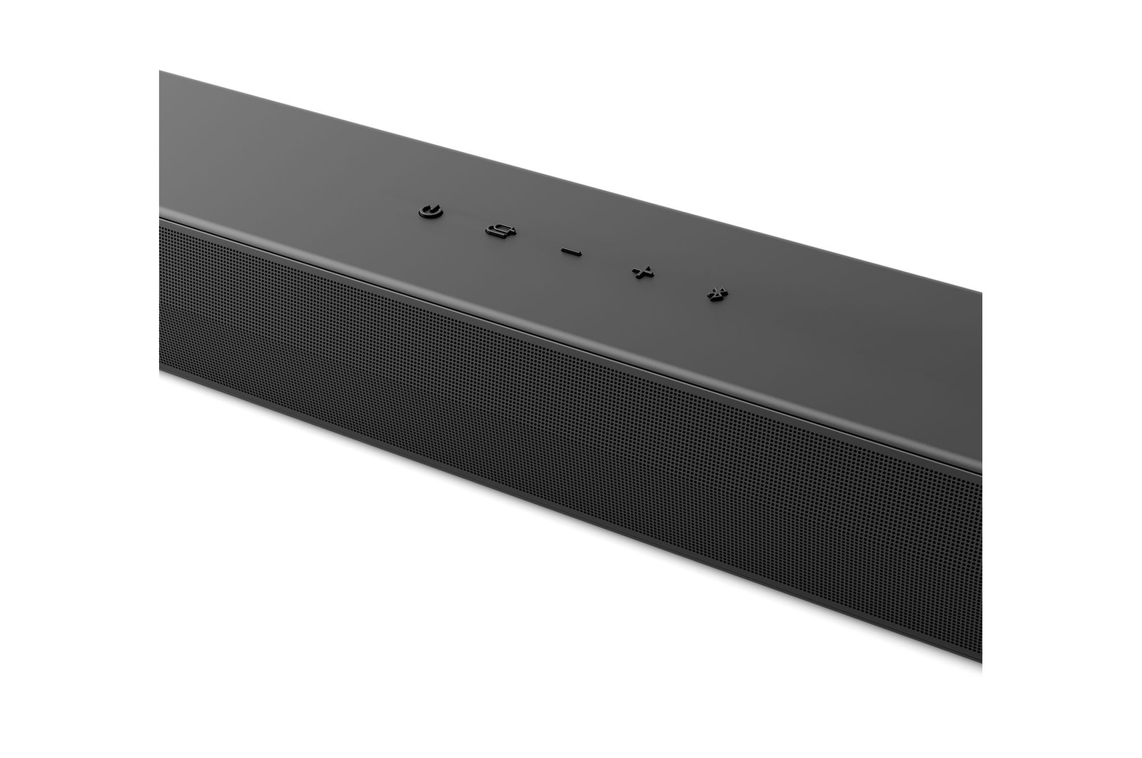 LG Soundbar S60T 中央的頂斜角視圖