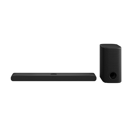 Soundbar 和重低音喇叭的正面視圖