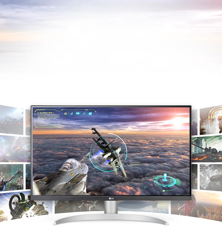 LG UHD 4K monitor delivers gaming scenes and details with exceptional clarity