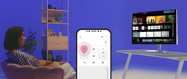 使用 LG ThinQ 應用程式及 Magic Remote 遙控器，輕鬆控制裝置。