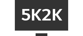 高達 5K2K 顯示器