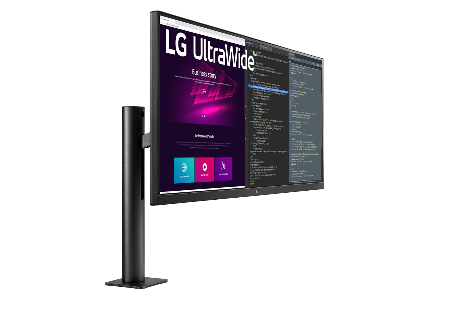 LG 34 吋 21:9 UltraWide™ QHD Ergo IPS HDR 顯示器, 34WN780-B