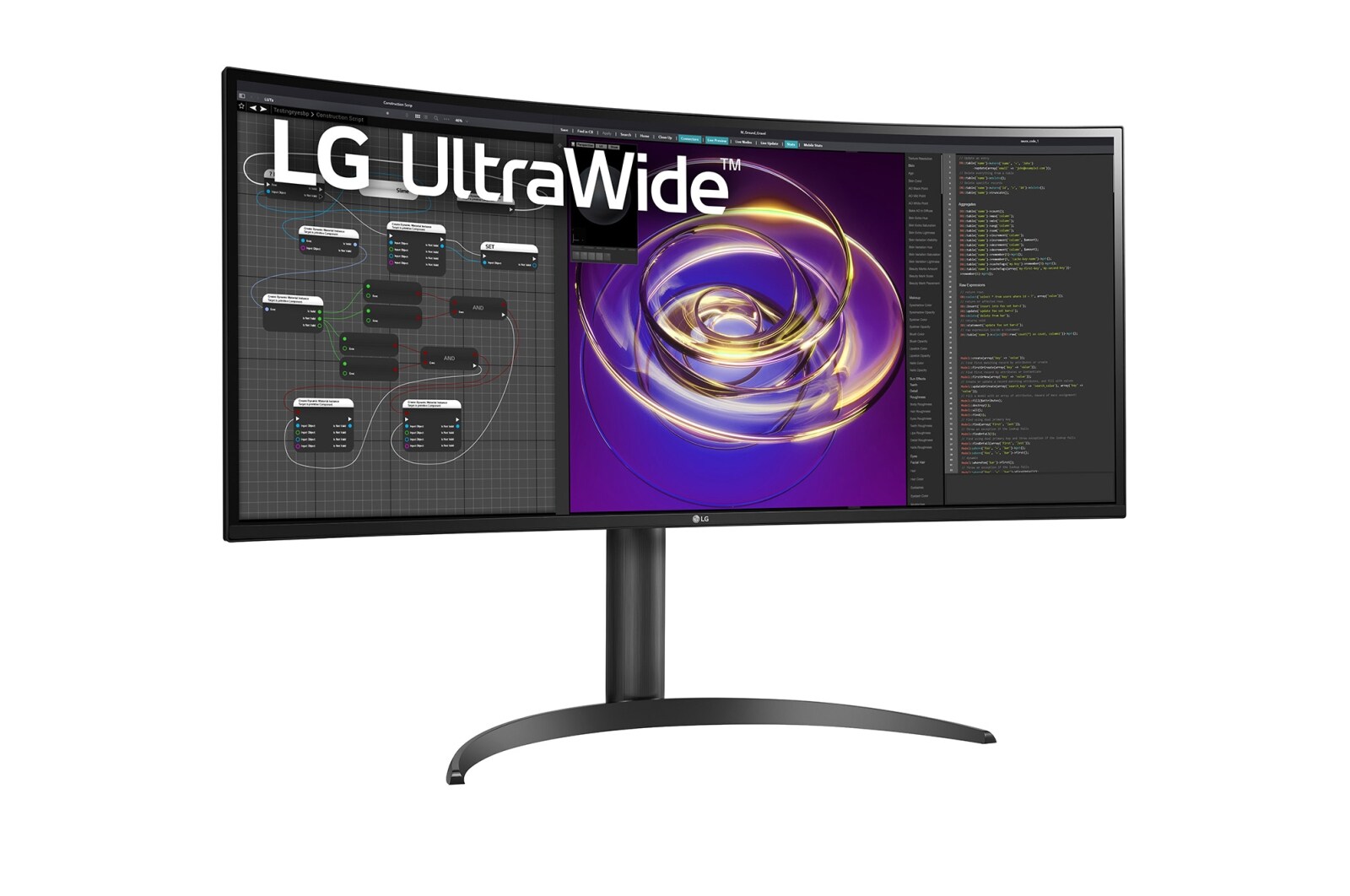 LG 34 吋 21:9 UltraWide™ QHD 弧形顯示器, 34WP85C-B