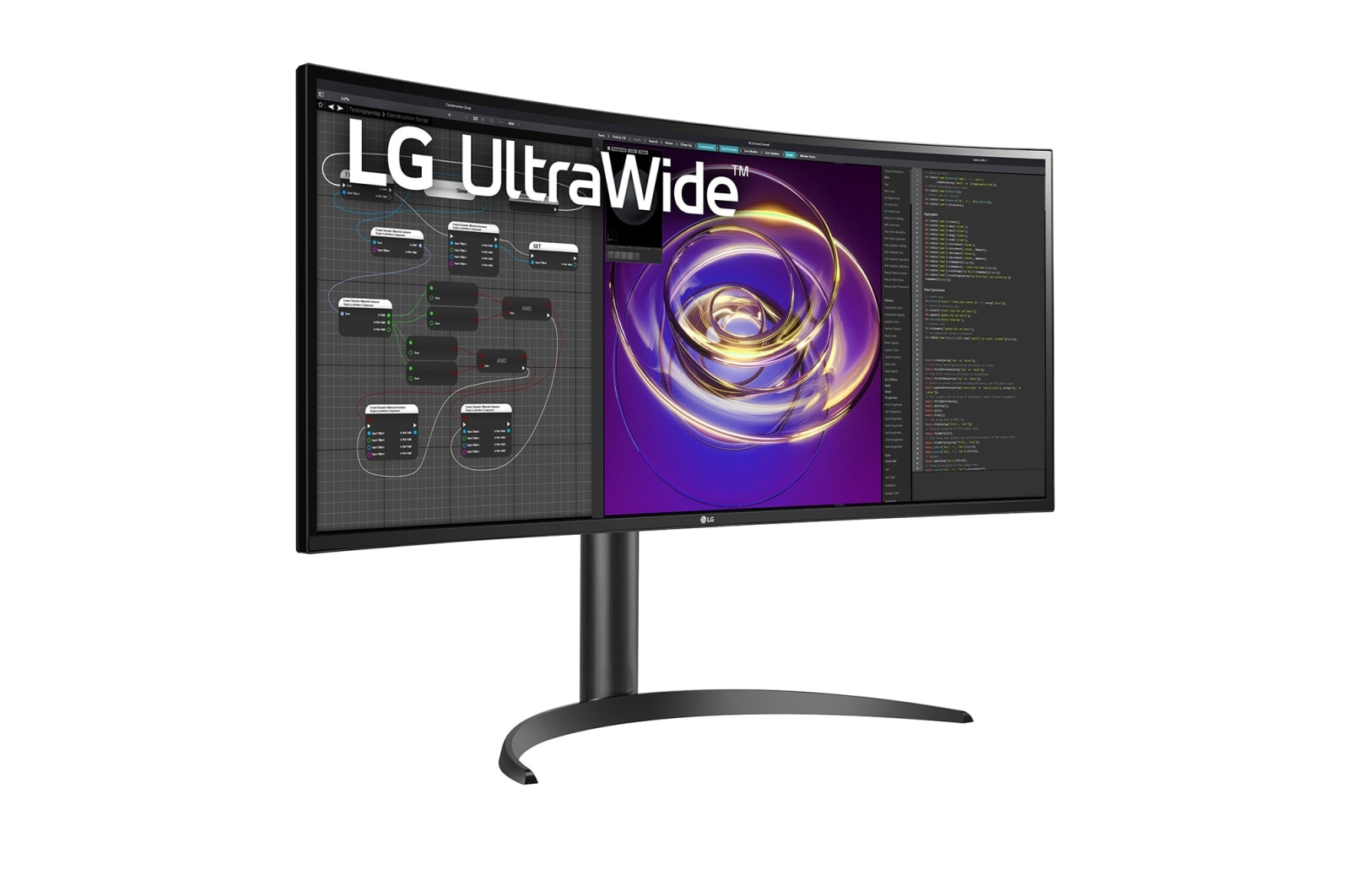 LG 34 吋 21:9 UltraWide™ QHD 弧形顯示器, 34WP85C-B