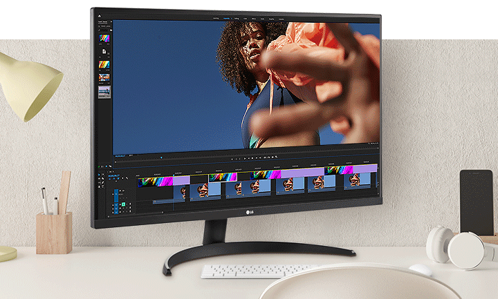 透過 LG UHD 4K HDR 顯示器欣賞極致清晰和色彩鮮豔的畫面。