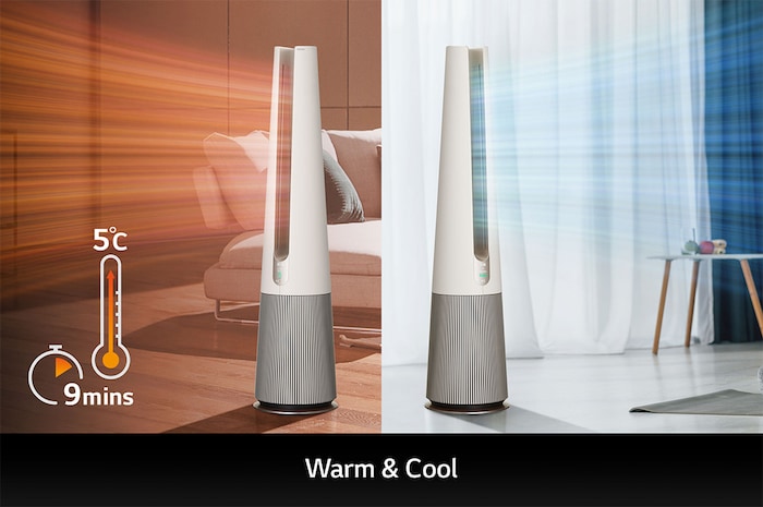 LG PuriCare™ AeroTower 三合一空氣淨化風扇 - 暖風版 (樺木白), FH15GPB