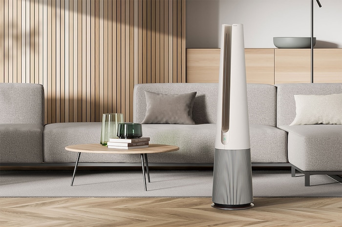 LG PuriCare™ AeroTower 三合一空氣淨化風扇 - 暖風版 (樺木白), FH15GPB