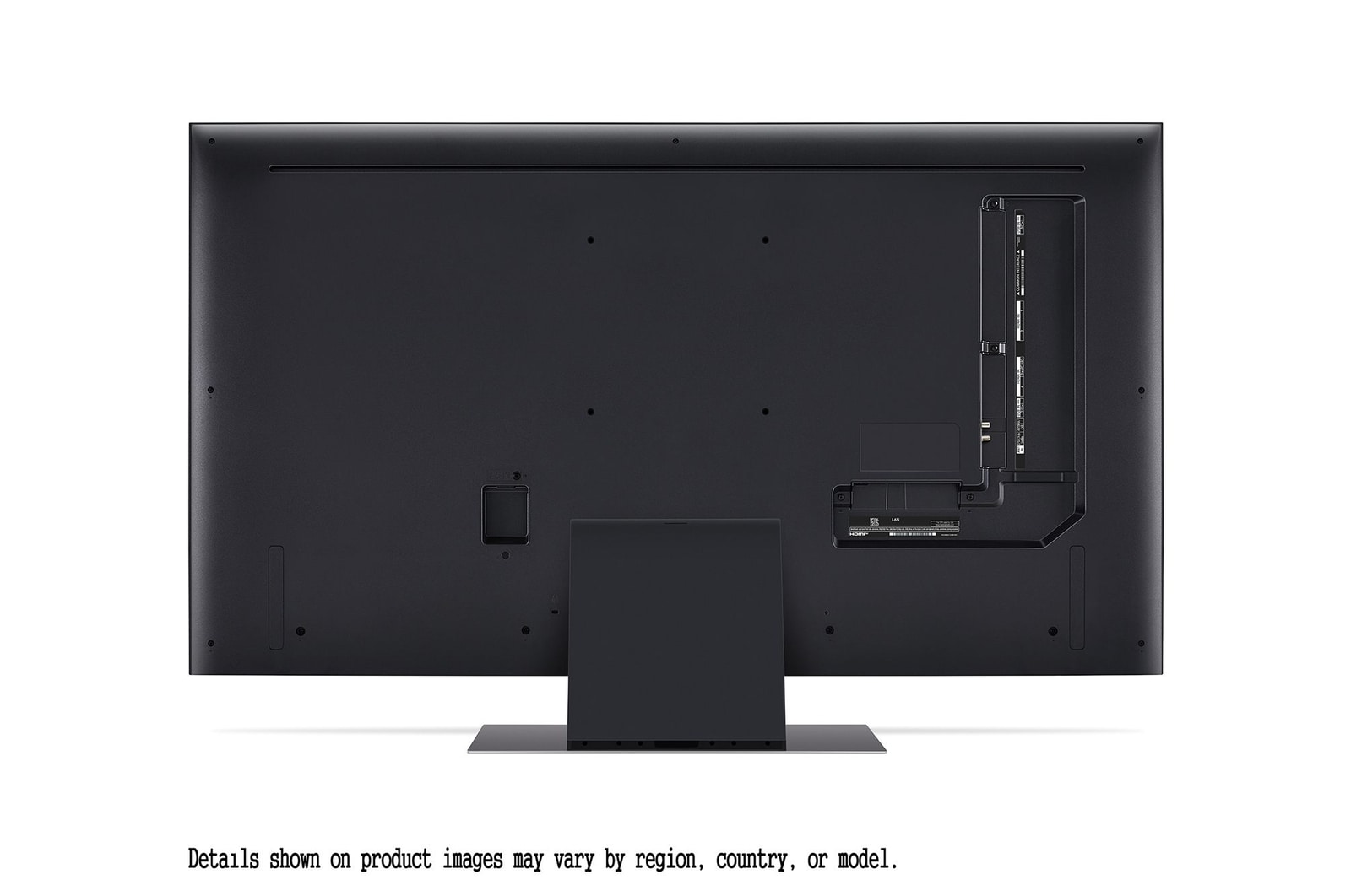 LG QNED86 4K 智能電視的背面圖