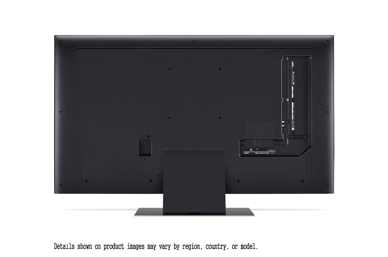 LG QNED86 4K 智能電視的背面圖