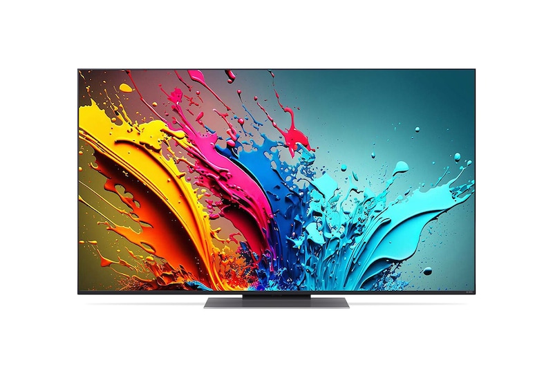 LG QNED86 4K 智能電視的正面圖