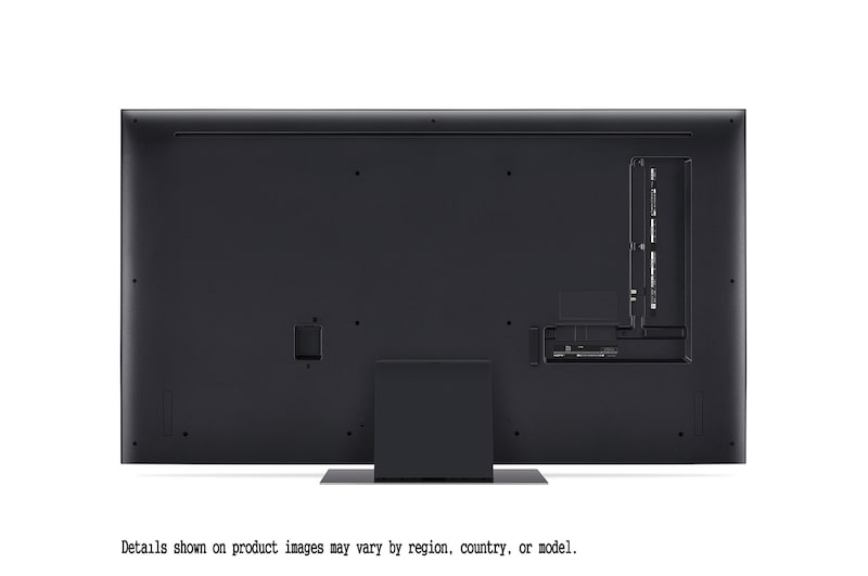 LG QNED86 4K 智能電視的頂部邊緣特寫