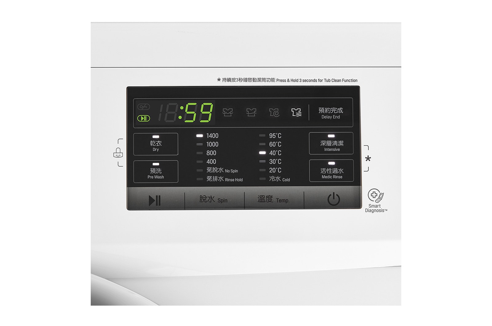 LG 8公斤 1400轉 洗衣乾衣機, WF-CT1408MW