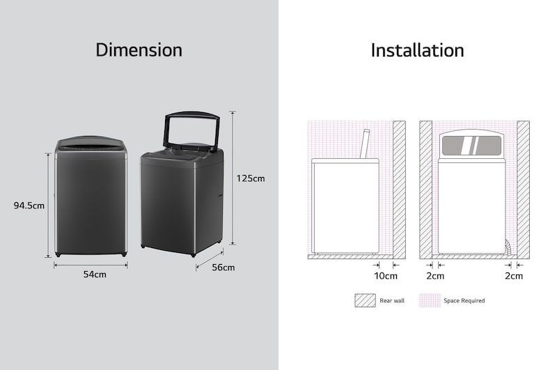 LG 11 公斤 AIDD 變頻摩打 頂揭式洗衣機, TS11BP