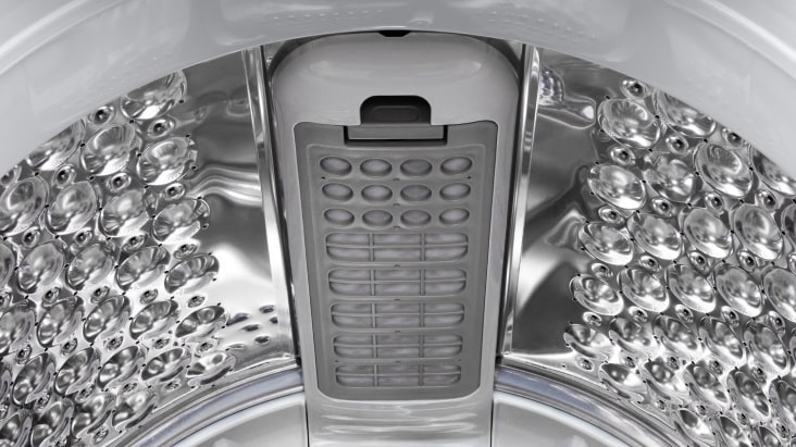 顯示滾筒內的闊身纖維屑過濾器