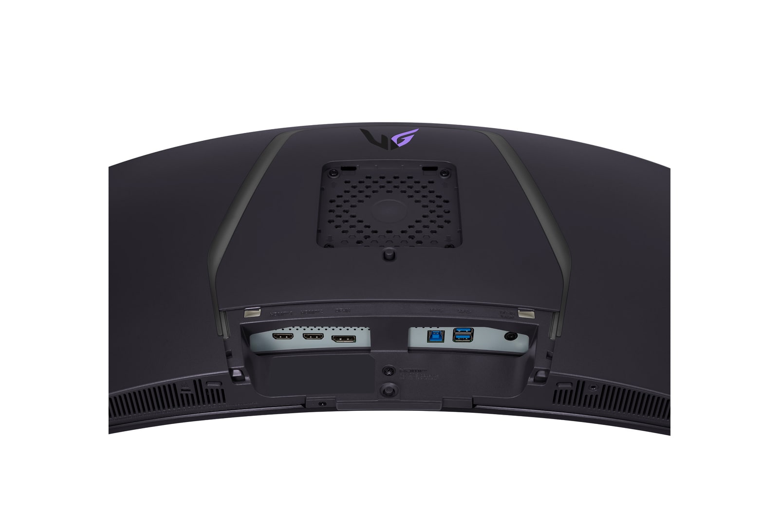 34GS95QE 的端口近視圖