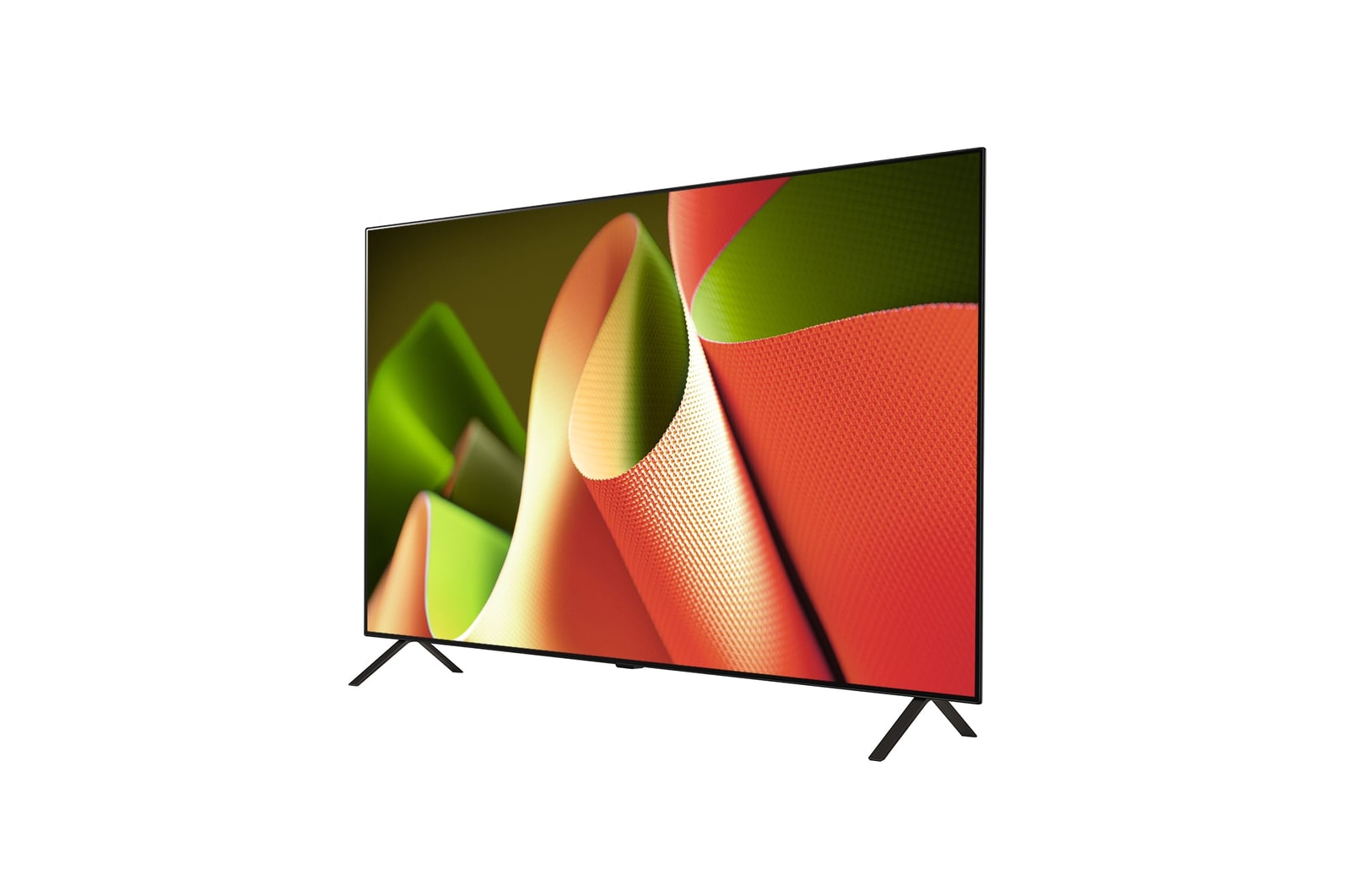 LG OLED B4 TV 的左側面視圖