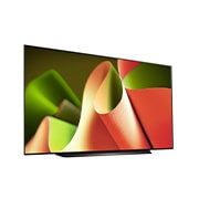 LG OLED B4 TV 稍微傾斜的右側面視圖