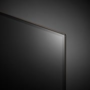 LG OLED B4 TV 的特寫圖像，並顯示其頂部邊緣