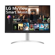 LG 32 吋 4K 超高清智能顯示器，配備 webOS, 32SQ730S-W