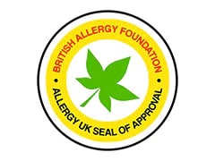 Certified by British Allergy Foundation