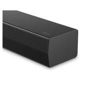 Front view of LG Soundbar S40T's side corner