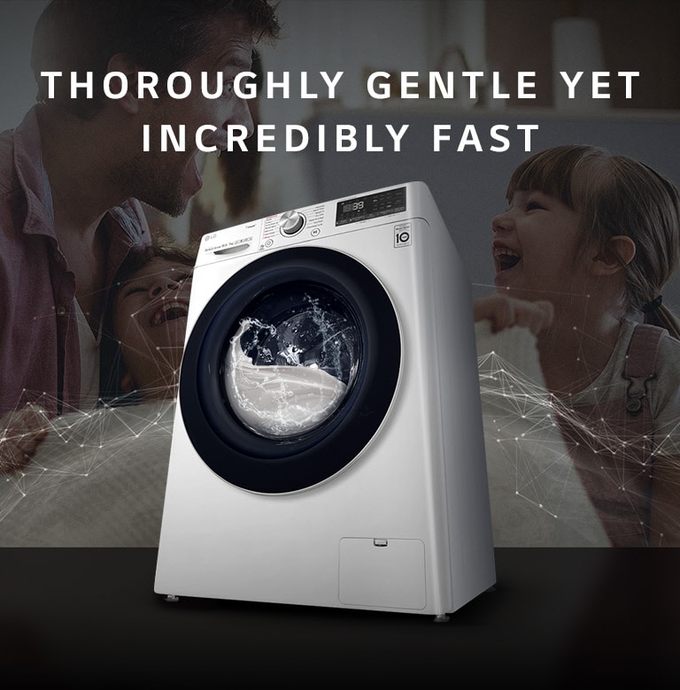 - (TurboWash™360° Machine LG Thoroughly Vivace Clean 11KG | LG Washing mins) AI 39 HK FV7V11W4 in 1400rpm