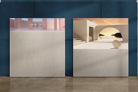 This image shows LG OLED Easel