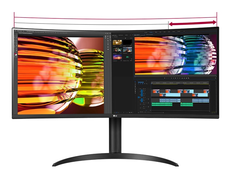 34 Curved UltraGear™ QHD HDR 10 160Hz Monitor with Tilt/Height Adjustable  Stand