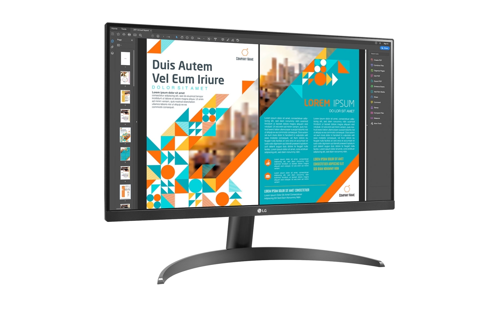 LG 23.8" QHD IPS Monitor with AMD FreeSync™, 24QP500-B