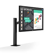 LG 27" QHD Ergo IPS Monitor with USB Type-C™, 27QN880-B