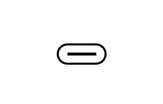 USB Type-C™ port pictogram image.	