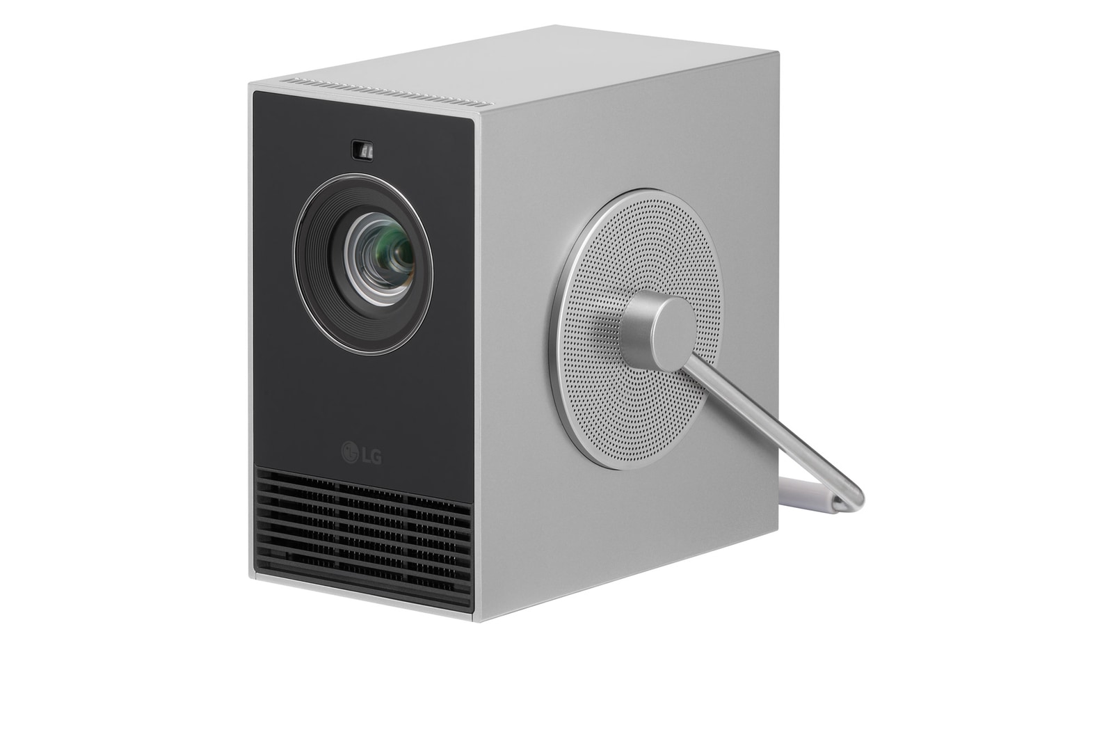 -45 degree side view of LG CineBeam Q HU710PB