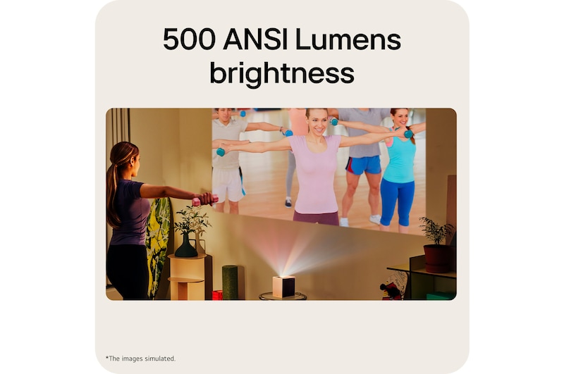 500 ANSI Lumens