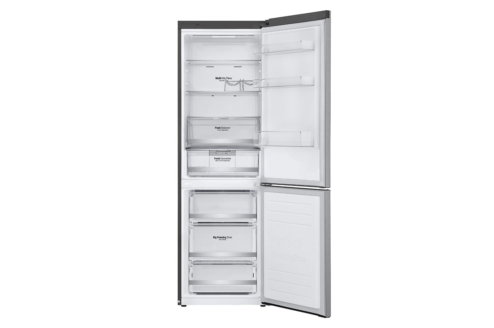 LG 341L Bottom Freezer Refrigerator - M341S17, M341S17