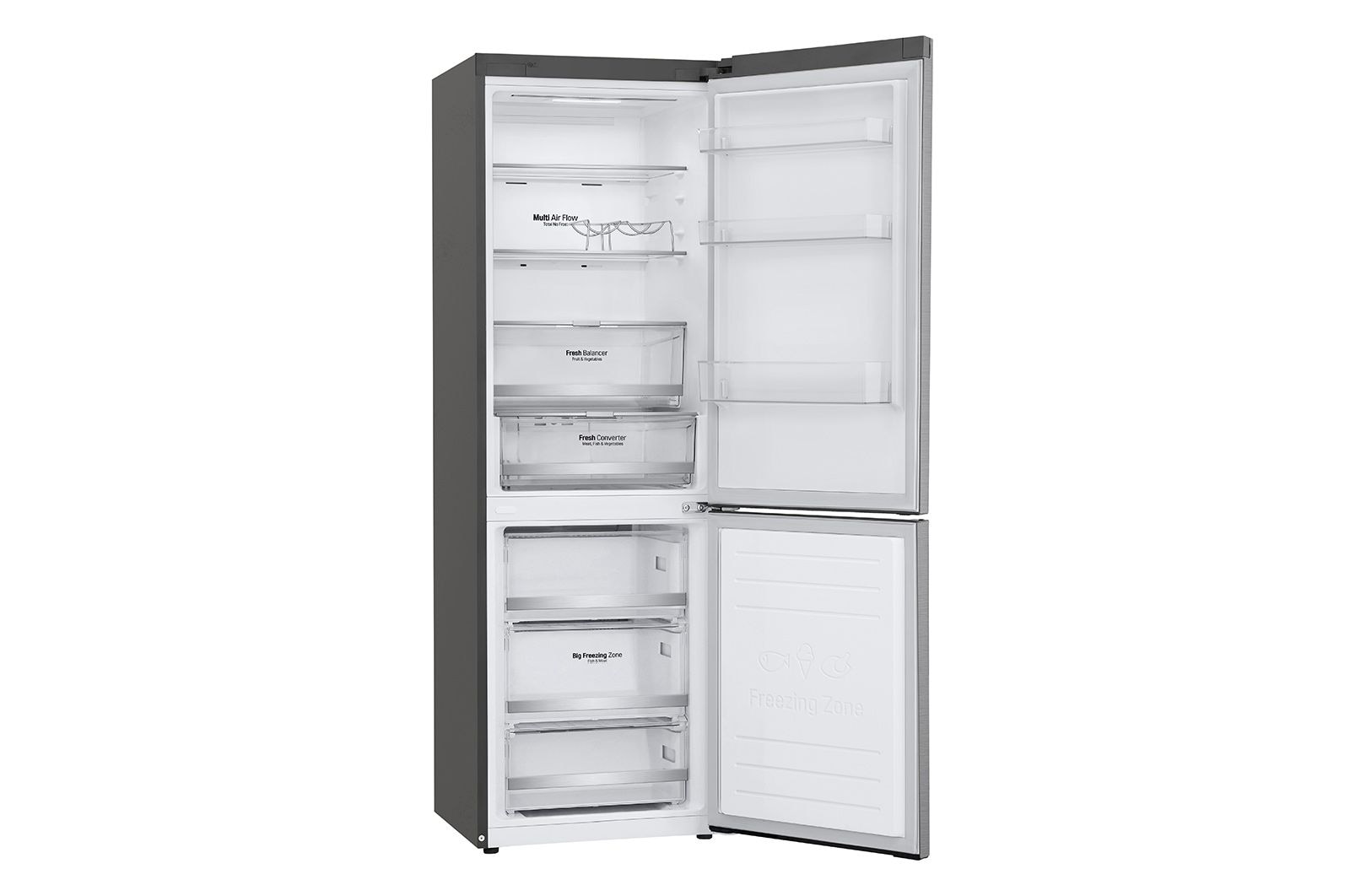 LG 341L Bottom Freezer Refrigerator - M341S17, M341S17