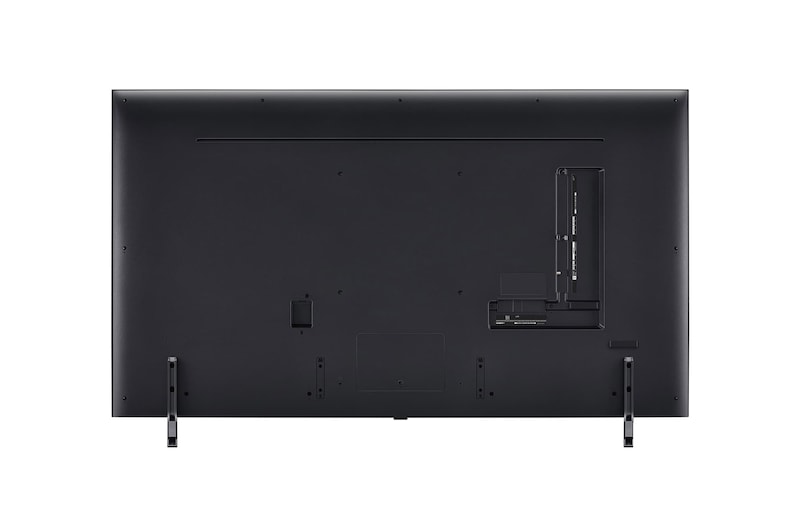Rear view of LG QNED80 4K Smart TV