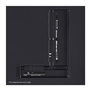 Rear view of LG QNED80 4K Smart TV