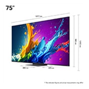 Close-up of the top edge of LG QNED80 4K Smart TV