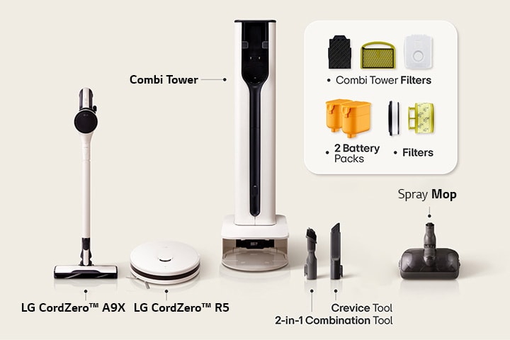 Image displaying Combi Tower accessories.