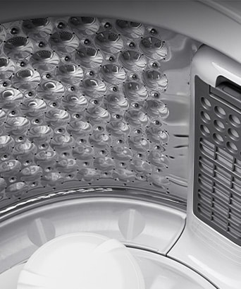 LG washing machine's stainless steel tub	