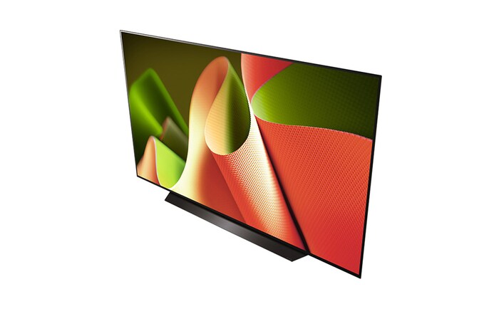 Angled view of LG OLED TV, OLED B4 from above
