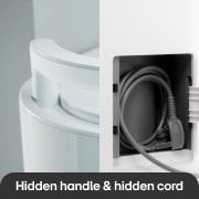 Hidden handle & hidden cord